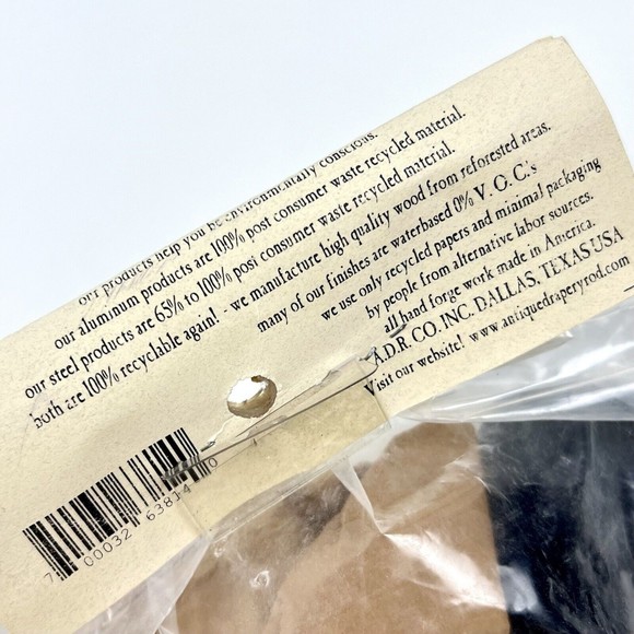 Antique Drapery Rod Co. Monaco Finials English Walnut Pair FIEMOW New/Old Stock - Picture 5 of 8